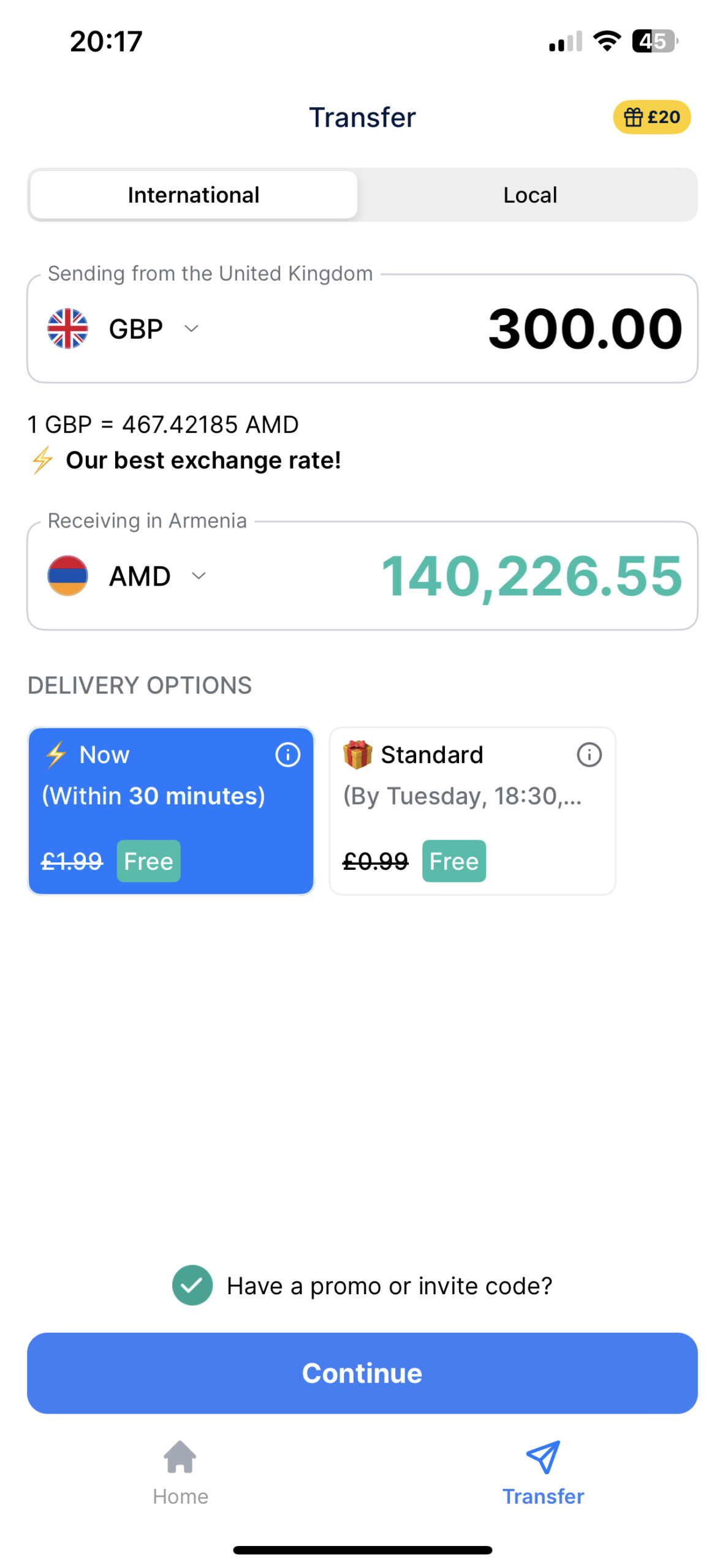 Send money to Armenia from the UK TransferGo